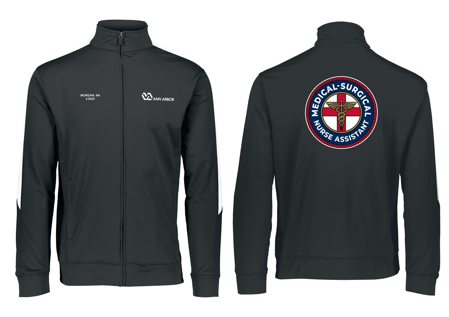 Unisex Medalist Jacket (Circle) - Black/Dk Grey/Royal/Navy