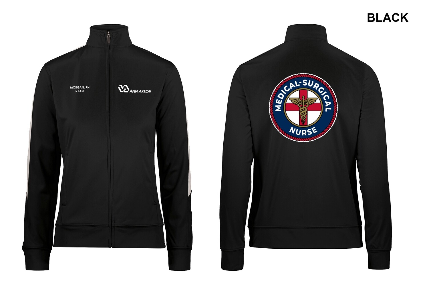 Women's Medalist Jacket (Circle logo) - Black/Red/Dk Grey/Royal/Navy