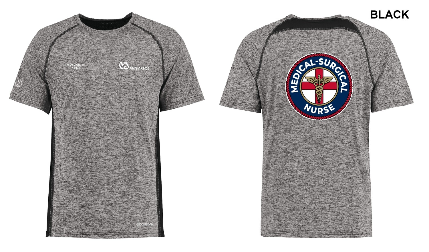 Unisex Electrify Coolcore Tee (Circle logo) - Black/Red/Grey/Royal/White/Navy
