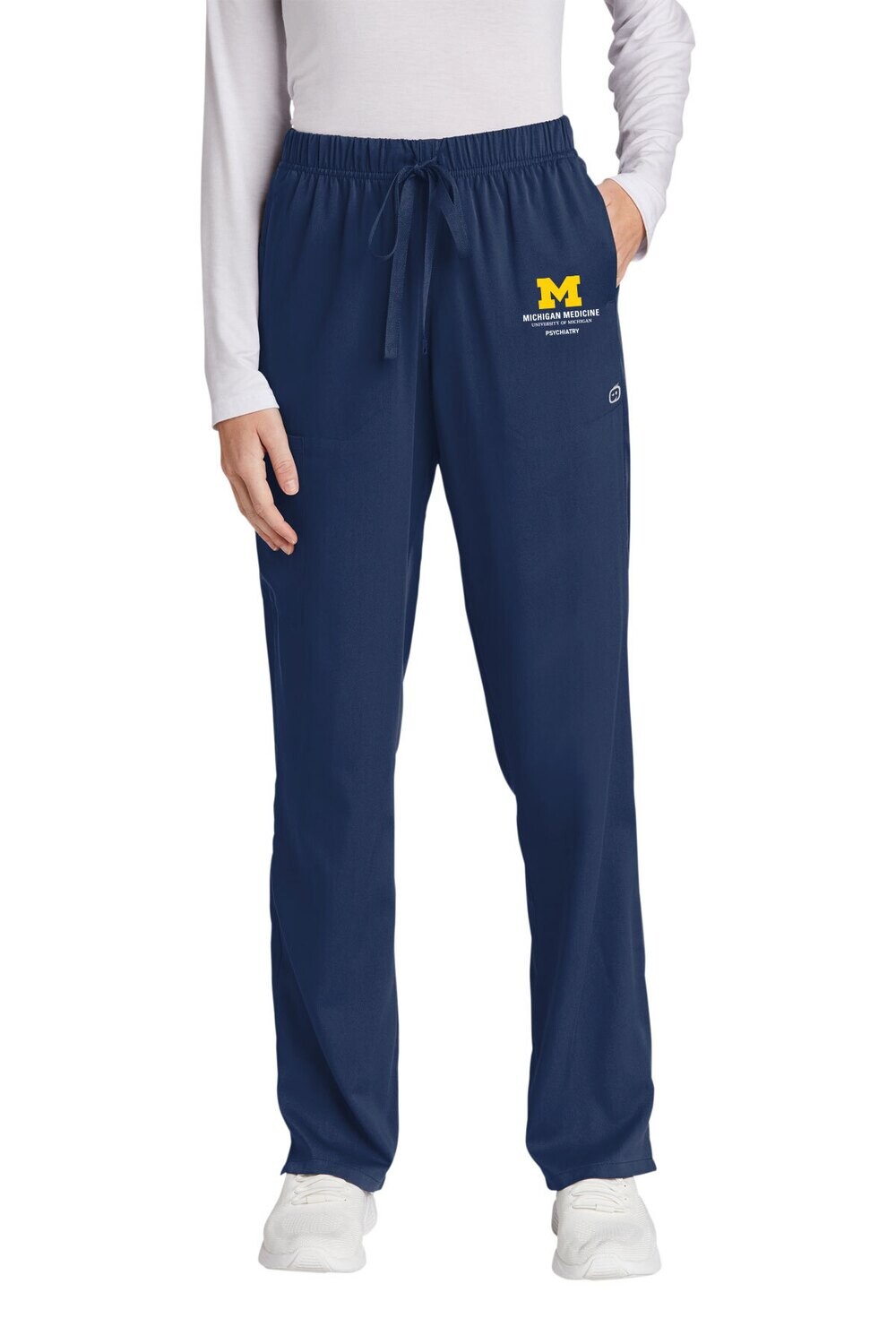 WonderWink® Women’s Premiere Flex™ Cargo Pant-Navy/Black/Royal/Pewter