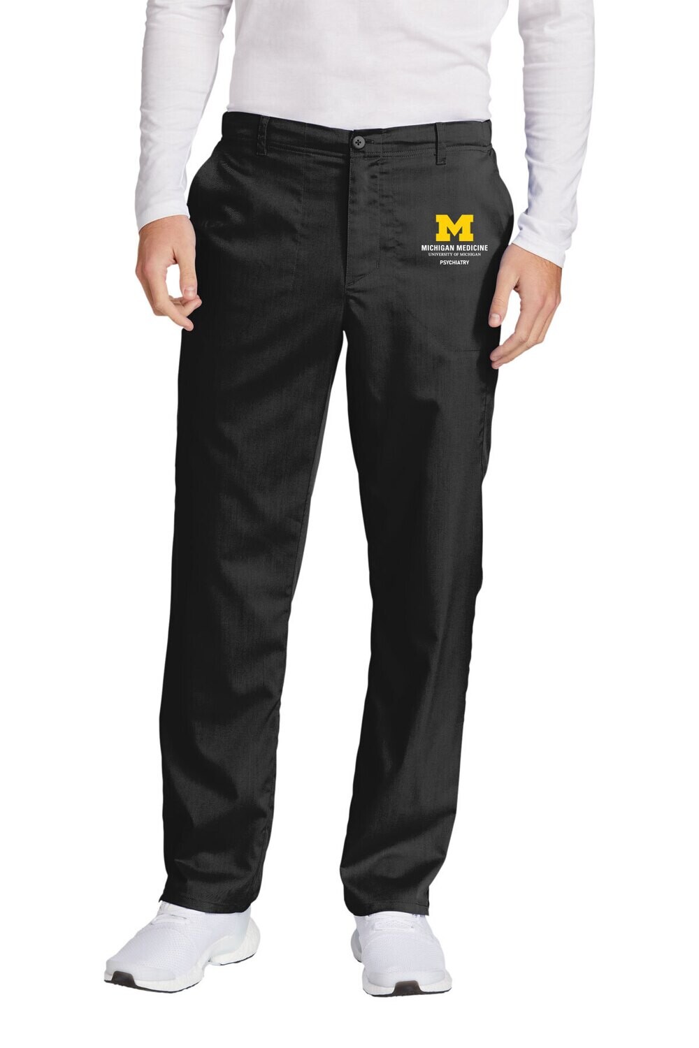 WonderWink® Men's Premiere Flex™ Cargo Pant-Navy/Black/Royal/Pewter