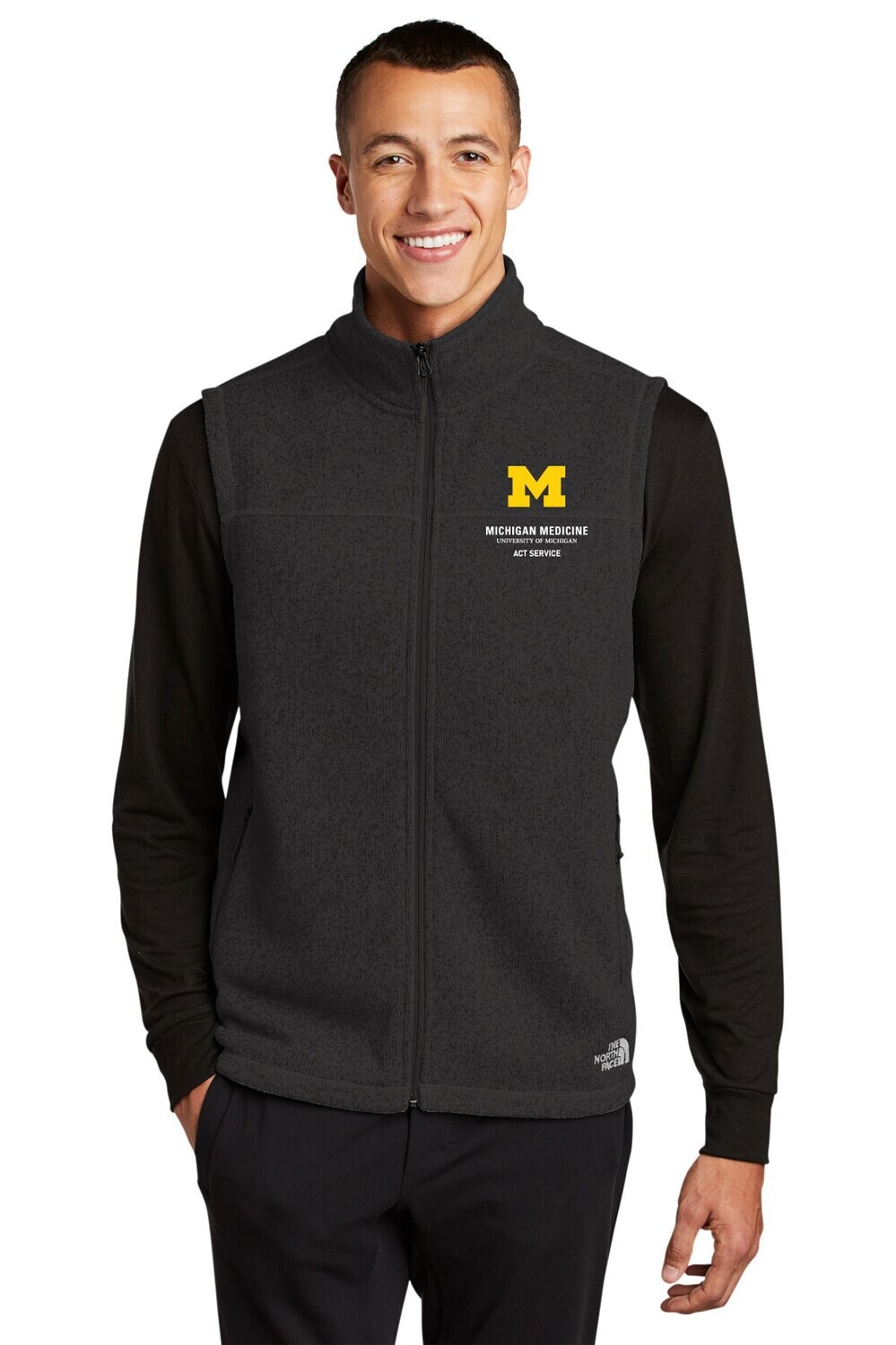 The North Face Sweater Fleece Vest-Black, Grey, Navy
