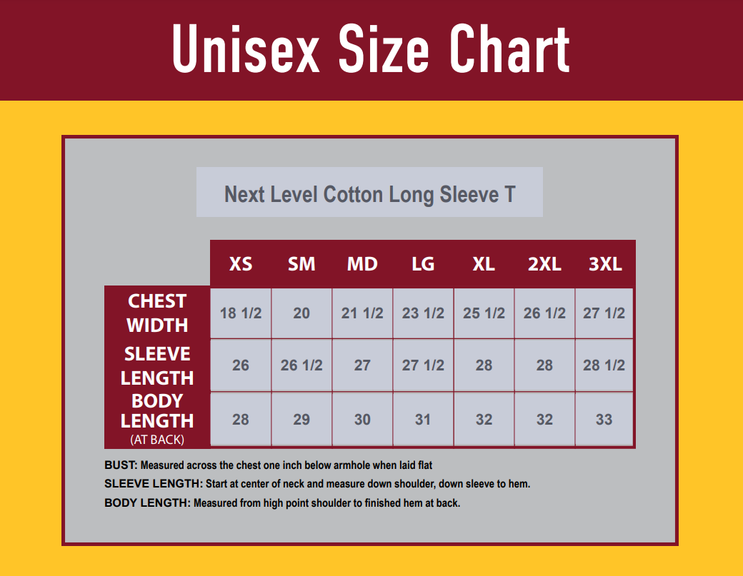 Adult Next Level Apparel Cotton Long Sleeve Tee- Black