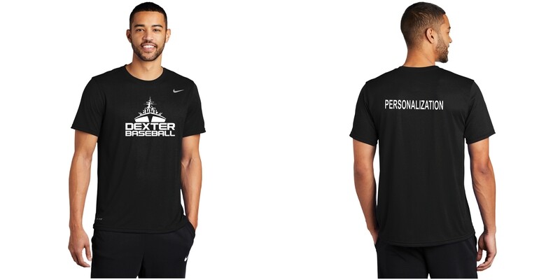 Nike Performance Short Sleeve Tee - Black/ Carbon Heather