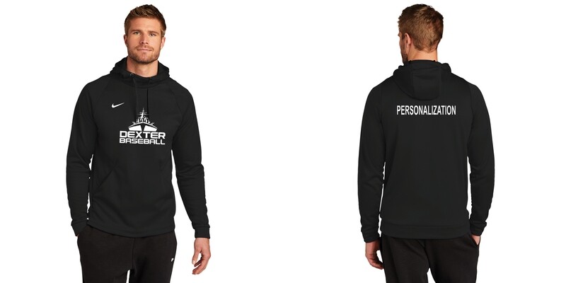 Nike Performance Hooded Sweatshirt- Black, Dark Grey