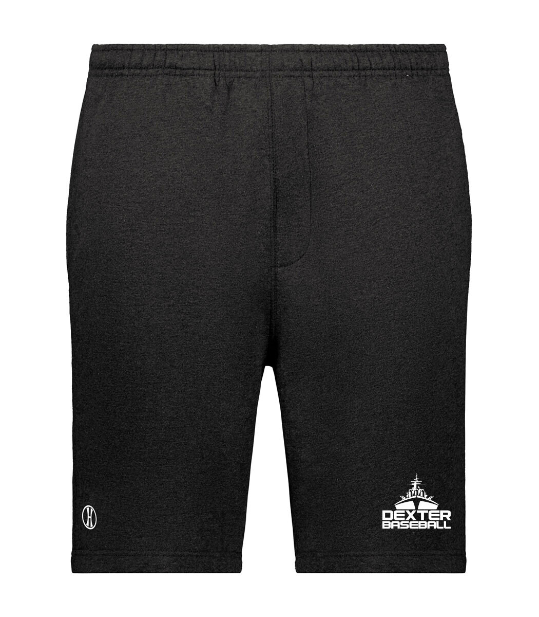 60/40 Fleece Shorts: Black/ Charcoal Heather