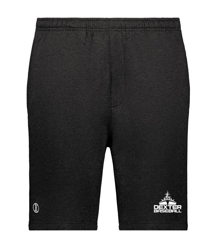 60/40 Fleece Shorts: Black/ Charcoal Heather