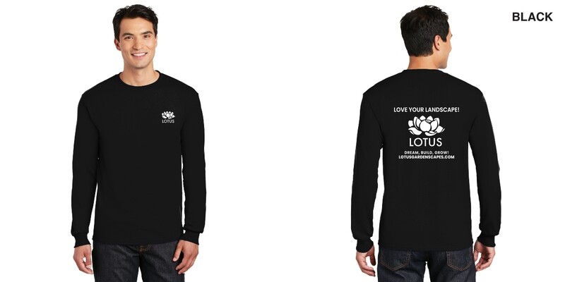 Long Sleeve 50/50 Tee- Black, Graphite Heather, Heather Grey, Ash Grey, Orange