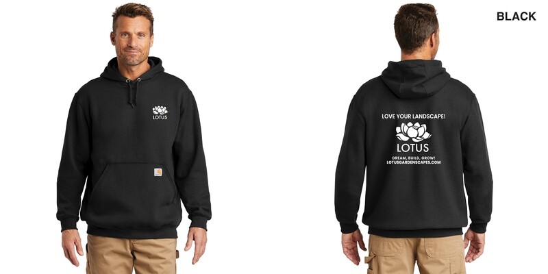 Carhartt Midweight Hooded Sweatshirt- Black, Brite Orange, Carbon Heather, Heather Grey, Moss