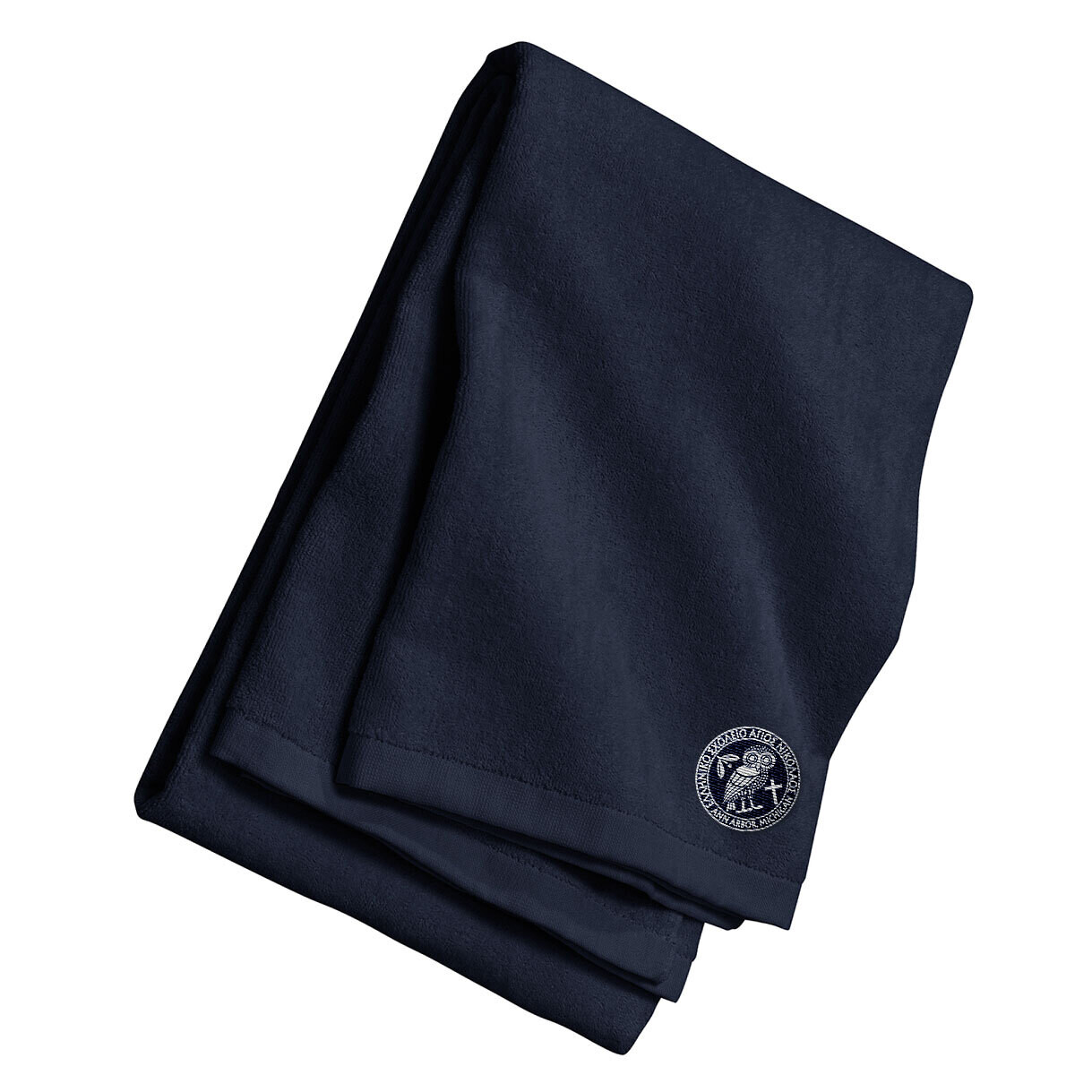 Port Authority Beach Towel- Navy/ White