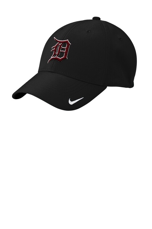 Nike Black Ball Cap with Maroon Old English D (OSFA)