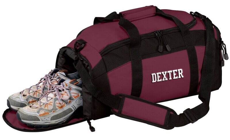 Sport Duffel in Maroon & Black