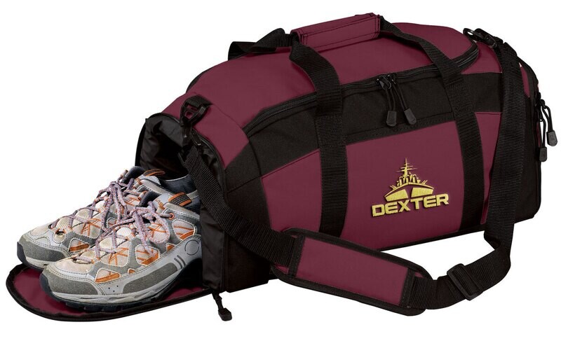 Sport Duffel in Maroon & Black