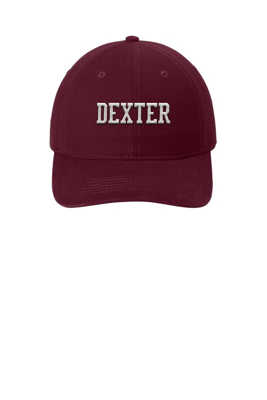 Brushed Twill Low Profile Cap - Maroon/ Black