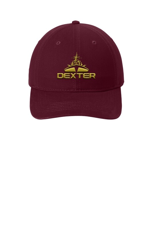 Brushed Twill Low Profile Cap - Maroon/ Black