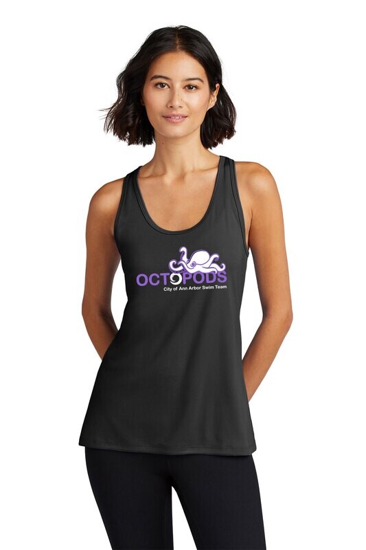Port &amp; Company Ladies Performance Tank- Black, White