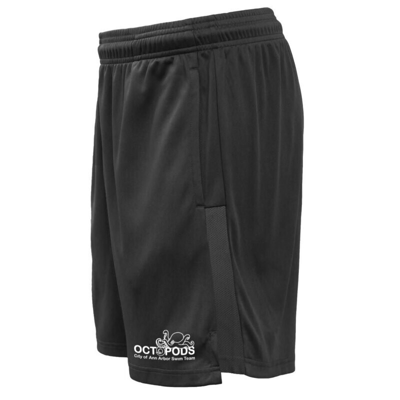 Youth Revel Short With Pockets- Black/ Forest/ Grey