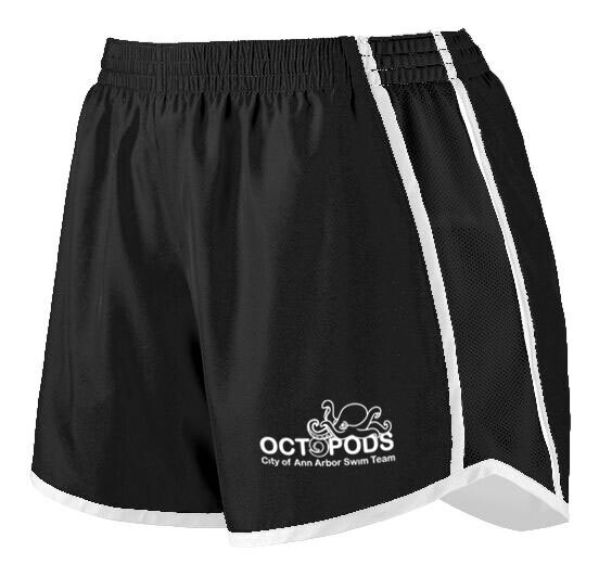 Women&#39;s Augusta Pulse Shorts (Girls Sizes Available) - Black/White and Dark Green/ White