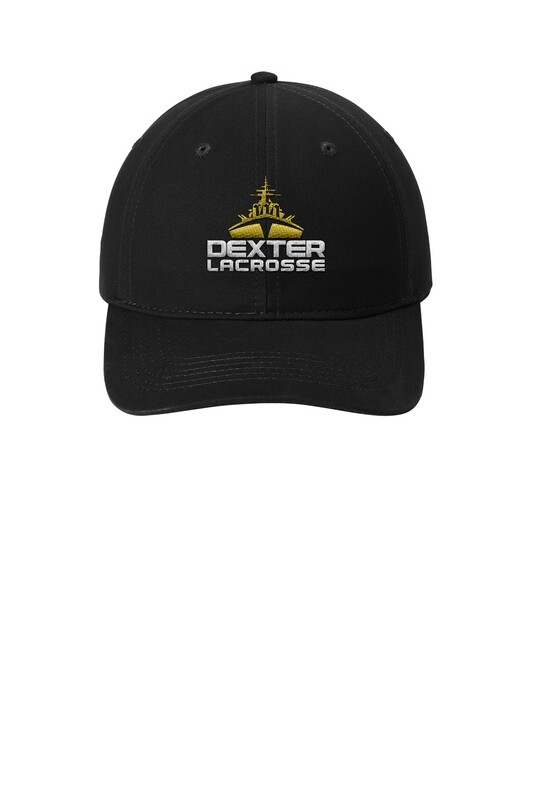 Unstructured Buckle Strap Adjustable Cap- Black