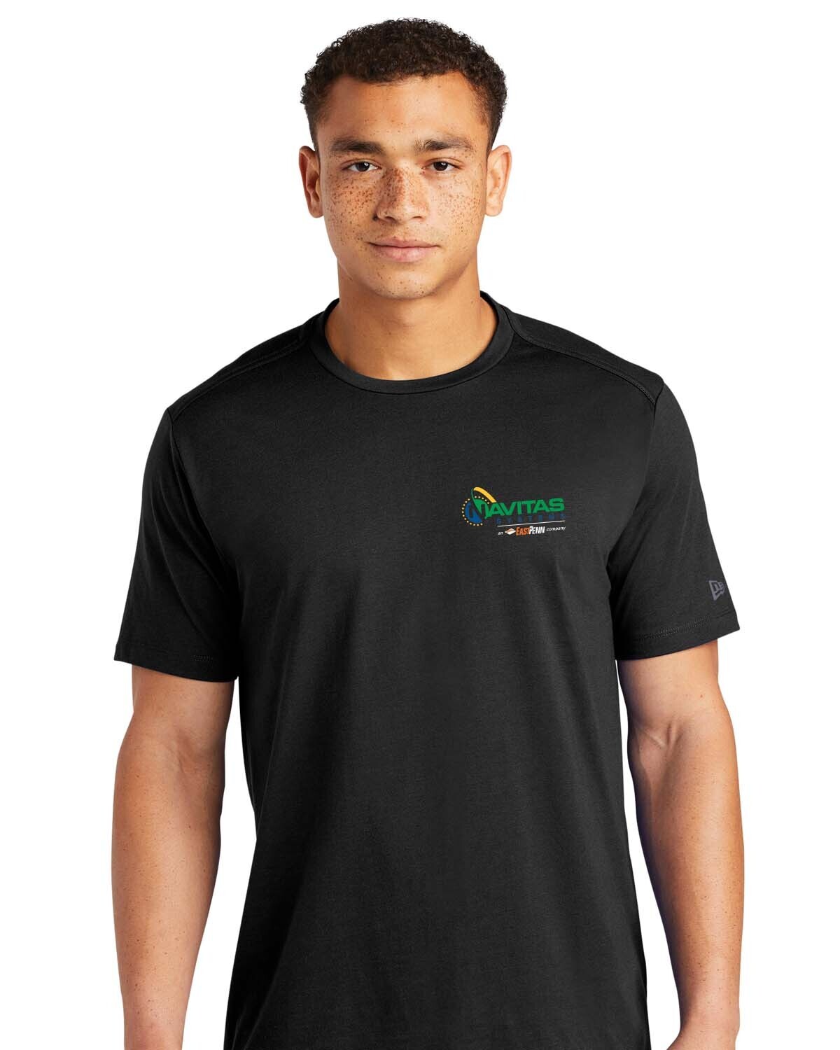 Unisex Heritage Blend Crew Tee - Black Twist, White, Grey - Printed