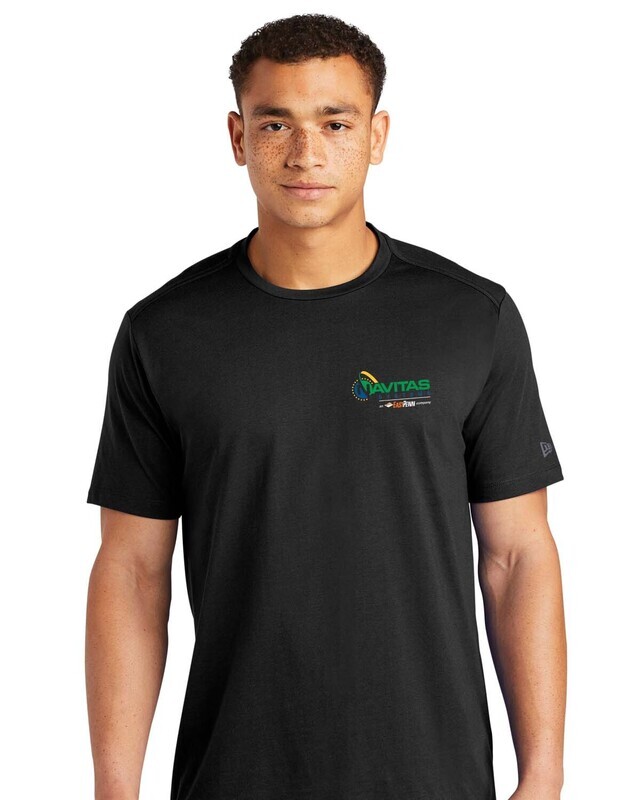 Unisex Heritage Blend Crew Tee - Black Twist, White, Grey - Printed