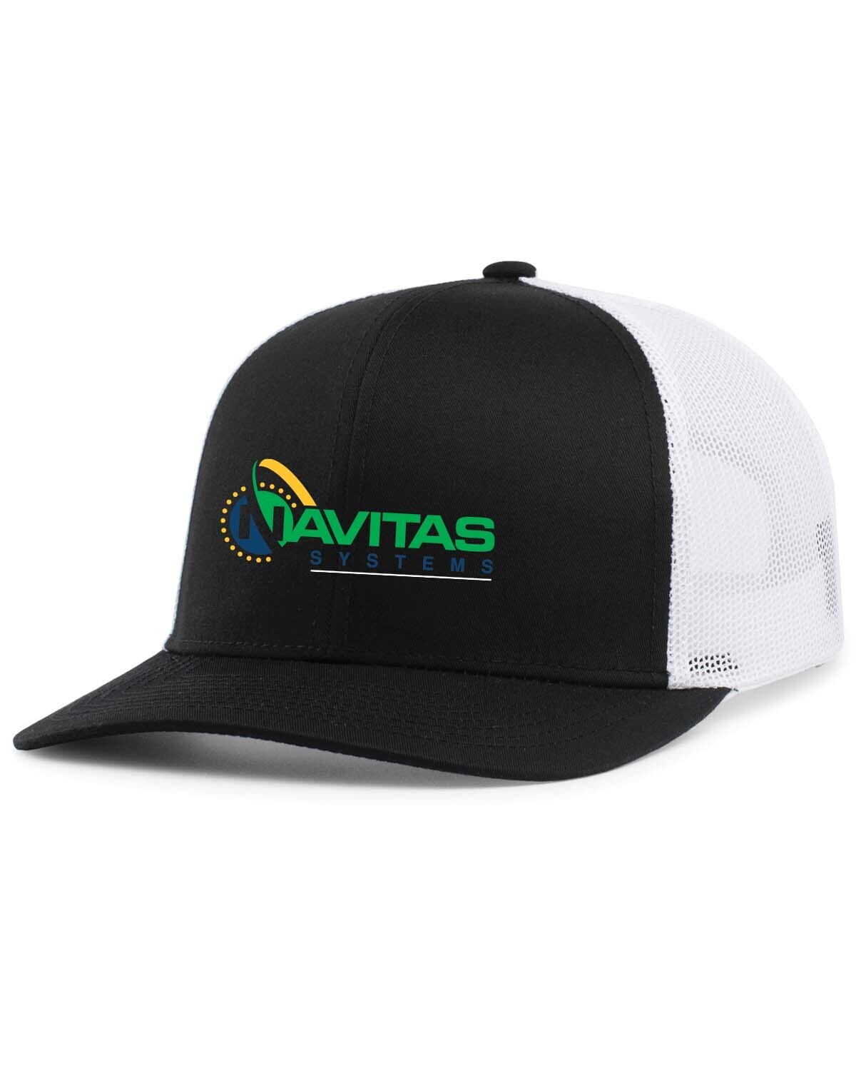 Trucker Snapback Cap (OSFA)- Black/ White, Grey/White and White/White - Embroidered
