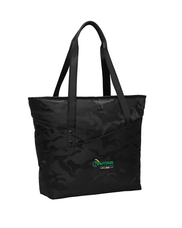 OGIO Downtown Tote- Black - Embroidered