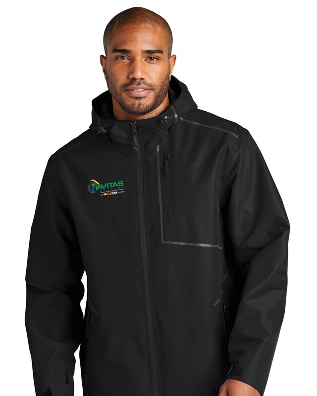 Collective Tech Outer Shell Jacket - Black/Grey - Embroidered