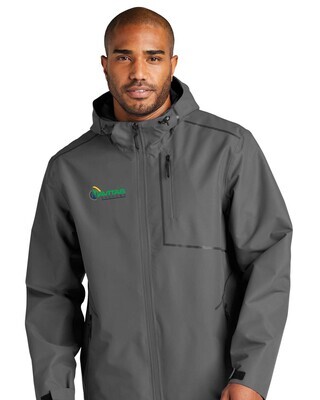 Collective Tech Outer Shell Jacket - Black/Grey - Embroidered