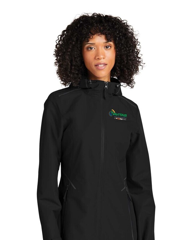 Ladies Collective Tech Outer Shell Jacket - Black/Grey - Embroidered