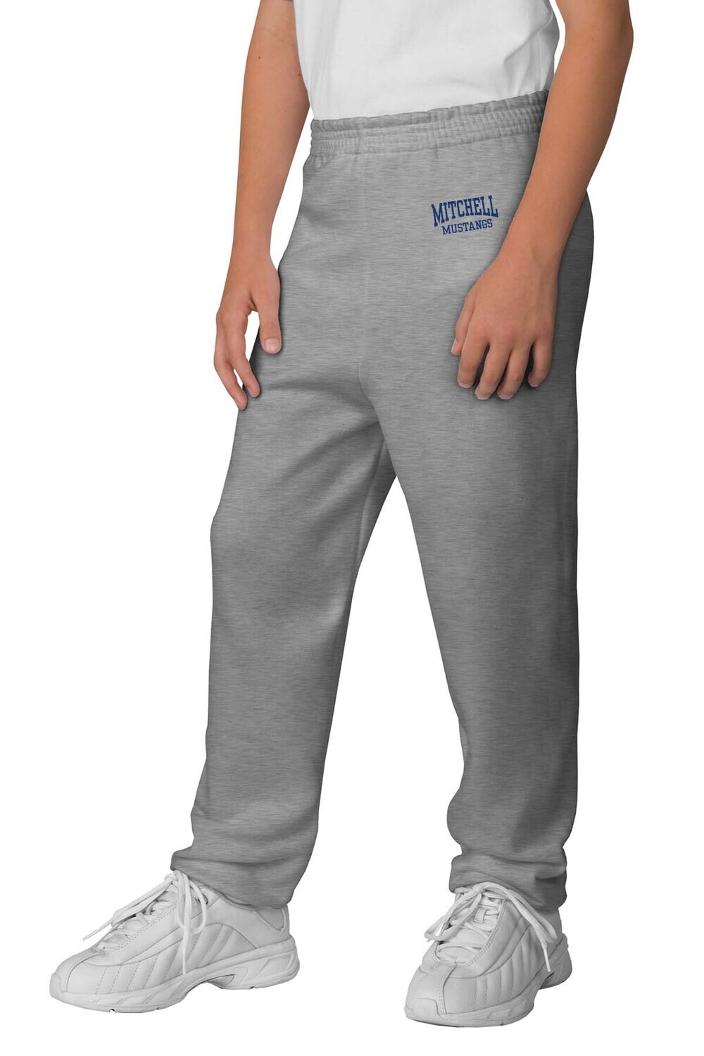 Youth Heavy Blend Sweatpants: Grey or Navy