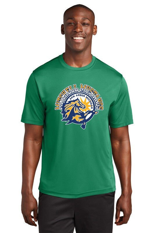 Adult Performance Short Sleeve T-Shirt-Green, Grey, Maroon, Neon Pink, Royal, Tropic Blue, Purple