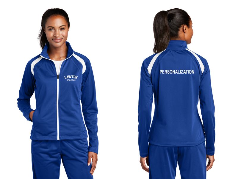 Sport-Tek Ladies Tricot Track Jacket- Royal