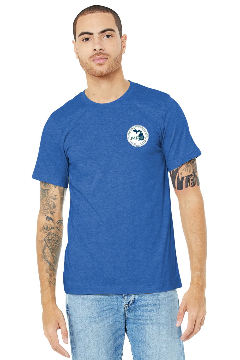Adult Soft Cotton T-Shirt- Royal, Grey, White