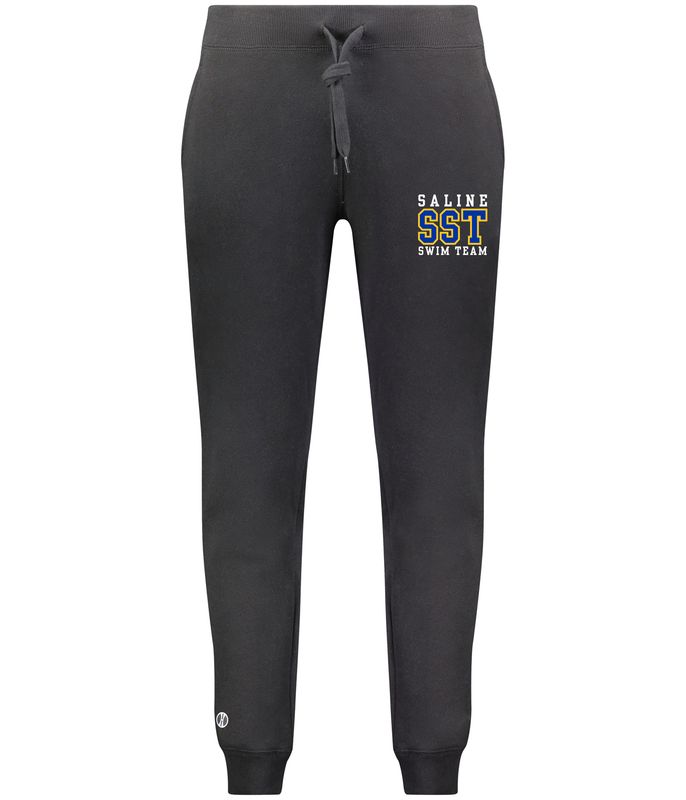 Ladies Fleece Joggers - Black or Charcoal Heather (Embroidered)