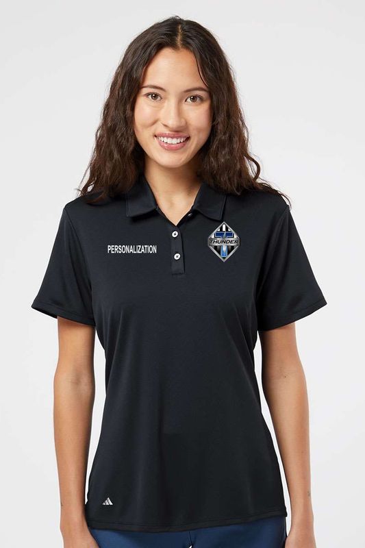 Adidas - Women's Performance Polo - Black, Grey