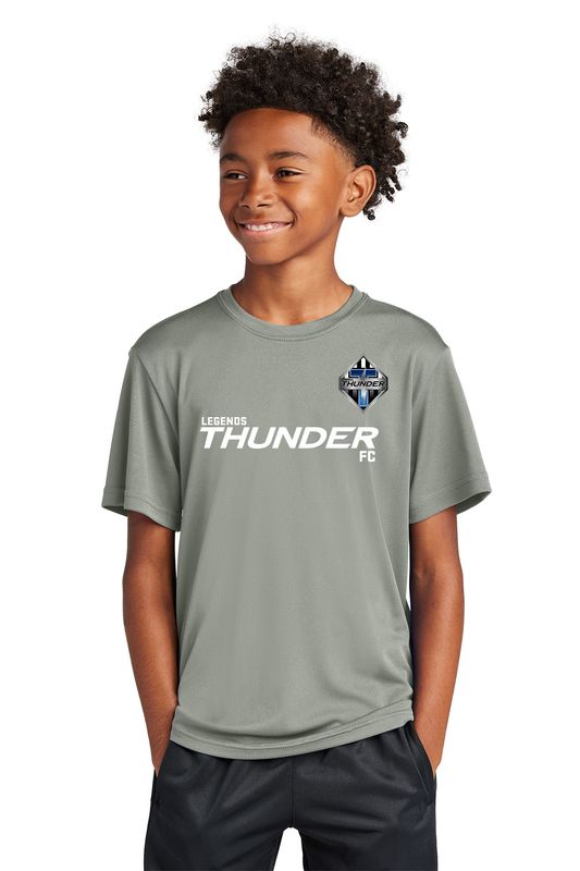 Youth Performance Short Sleeve T - Black/Grey Concrete