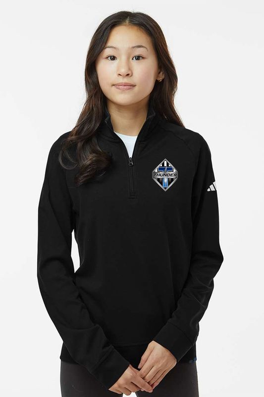 Adidas - Youth Quarter-Zip Pullover - Black