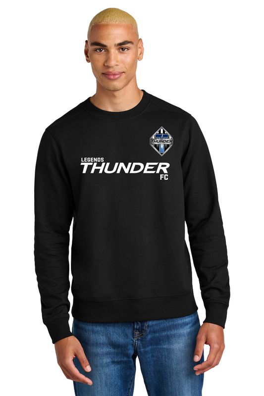 District Re-Fleece Crew- Black, Grey