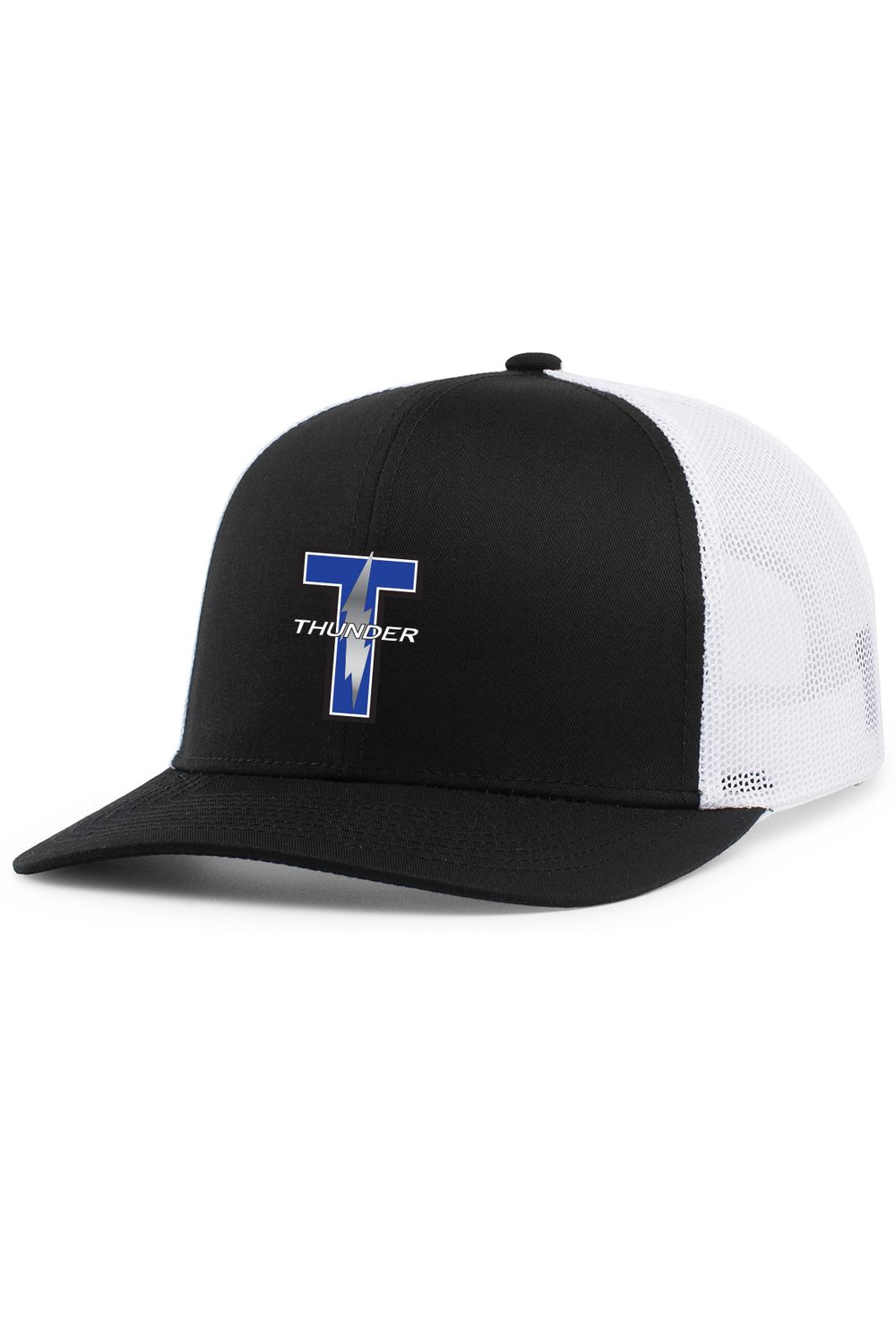 Trucker Snapback Cap (OSFA)- Black/White, Black/Black