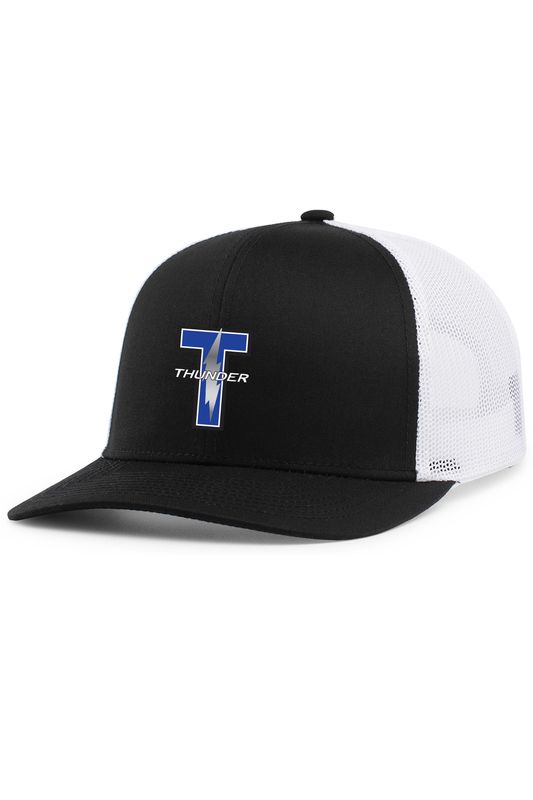 Trucker Snapback Cap (OSFA)- Black/White, Black/Black