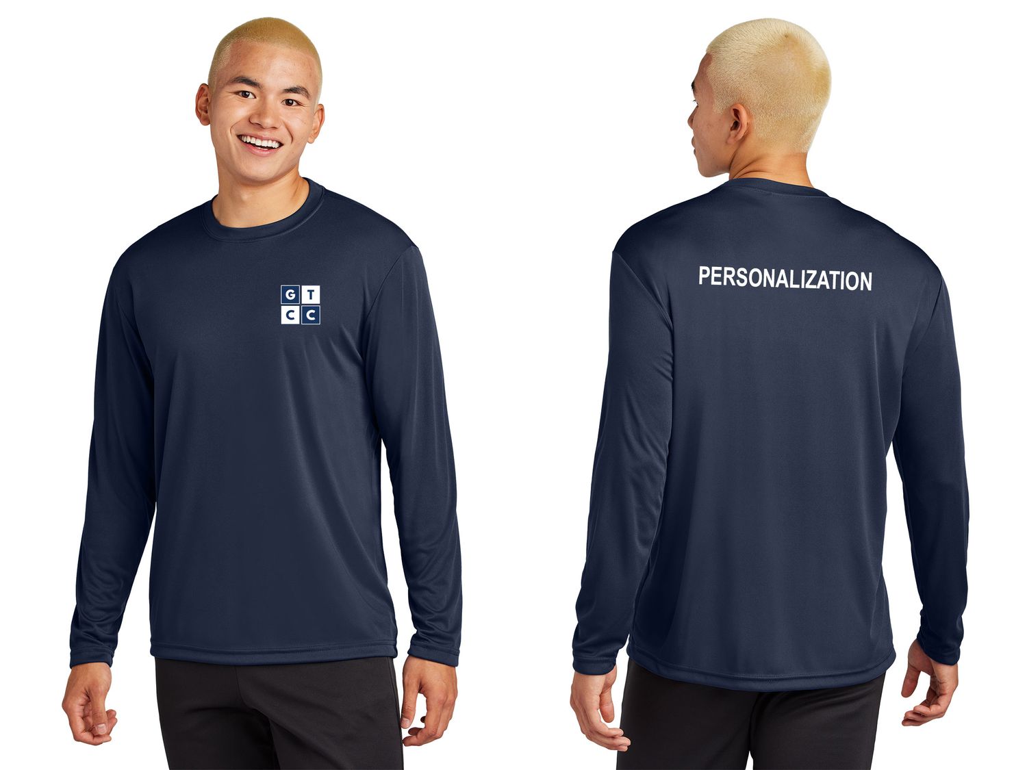 Adult Long Sleeve Performance-Navy, Silver, Carolina Blue, White