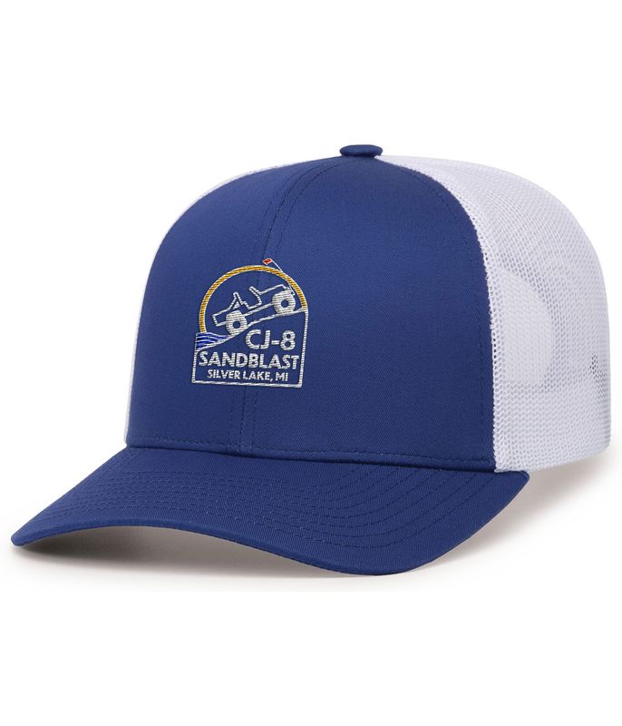 Trucker Snapback Cap- Royal/White