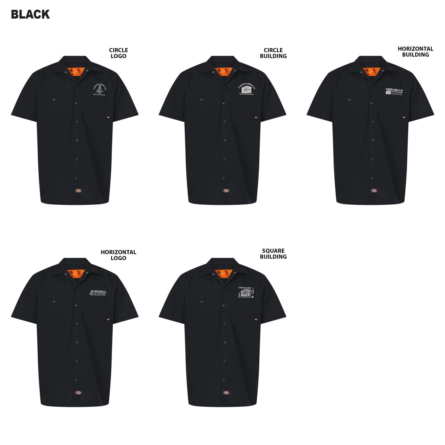 Dickies Industrial Short Sleeve Work Shirt (Tall sizes available)- Black, Charcoal, Dark Navy, Desert Sand, Graphite Gray, Light Blue