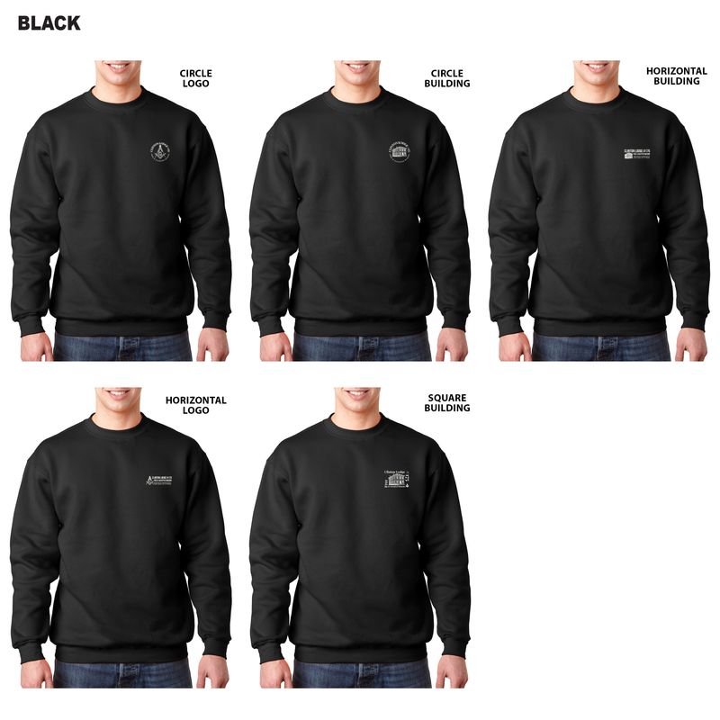 Bayside- USA Made Crewneck Sweatshirt- Black, Charcoal, Charcoal Heather, Dark Ash, Navy, Royal