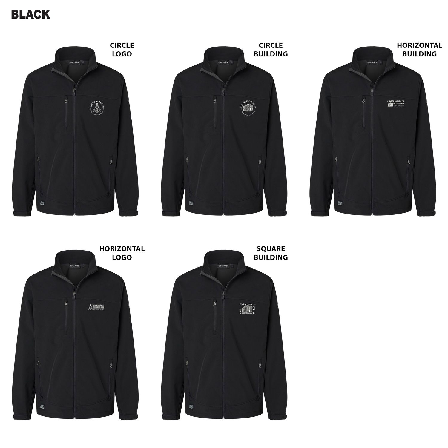 DriDuck Motion Soft Shell Jacket (Tall sizes available)-Black, Charcoal, Deep Blue/Charcoal