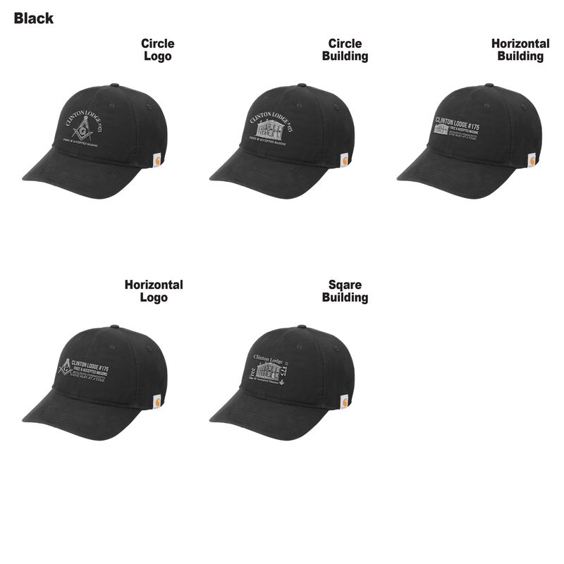 Carhartt Cotton Canvas Cap (OSFA)- Black, Gravel, Navy