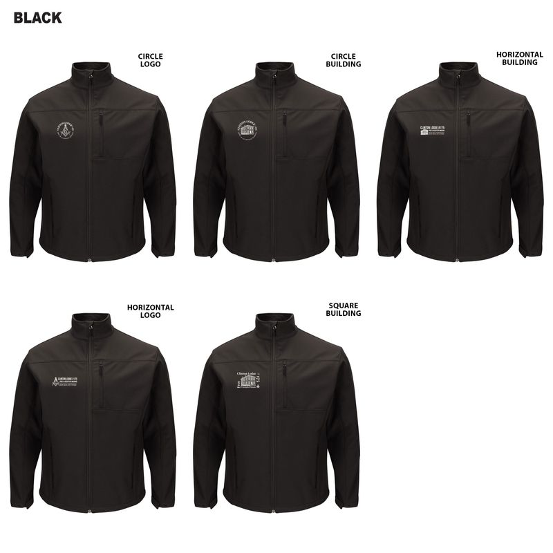 Red Kap- Deluxe Soft Shell Jacket- Black, Charcoal, Navy