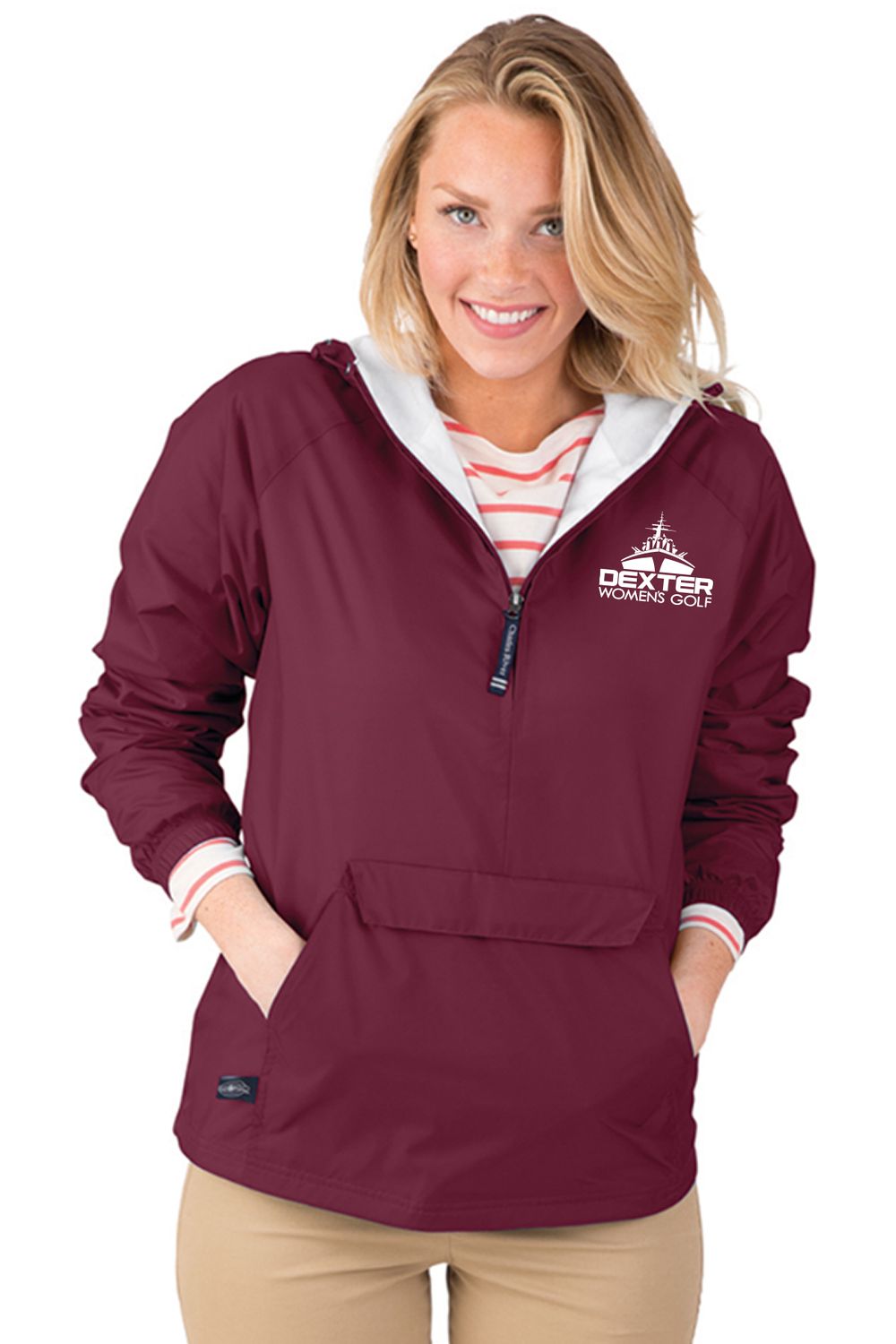 [OPTIONAL TEAM GEAR] Charles River Classic Water Resistant 1/4 Zip Pullover- Maroon