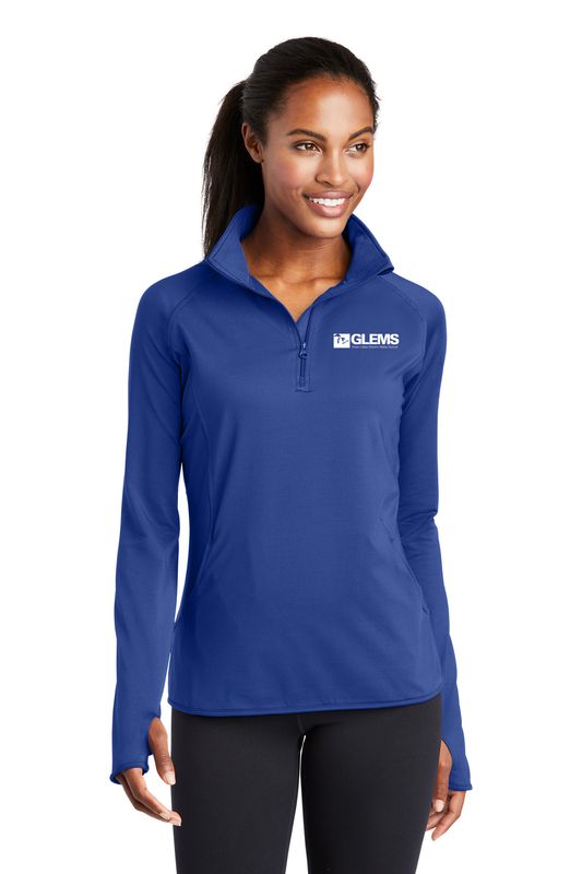 Ladies' Performance Stretch 1/4 Zip- Navy, Royal, Grey, Black